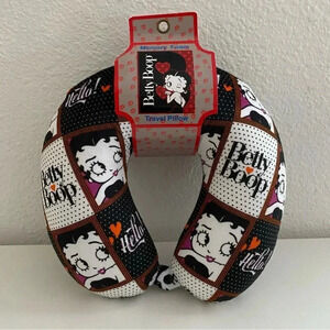 Betty Boop Memory Foam Travel Neck Pillow NEW Polka Dot Cute Iconic Character
